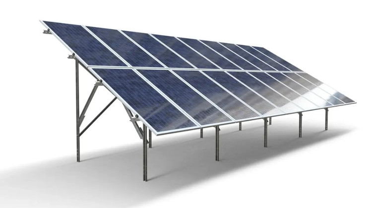 استراکچر خورشیدی دو ردیفه عمودی مدل V2-ST