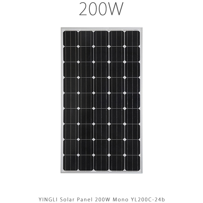 پنل خورشیدی 200 وات مونو کریستال برند YINGLI